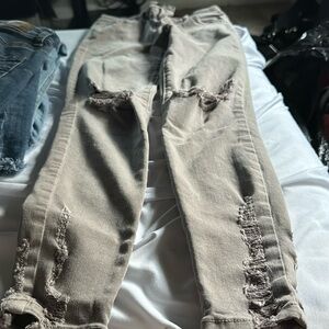 Greyish beige American Eagle Jeans